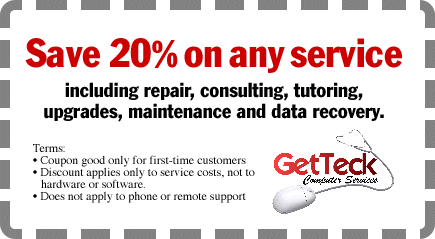 20% off on Service GetTeck Coupon